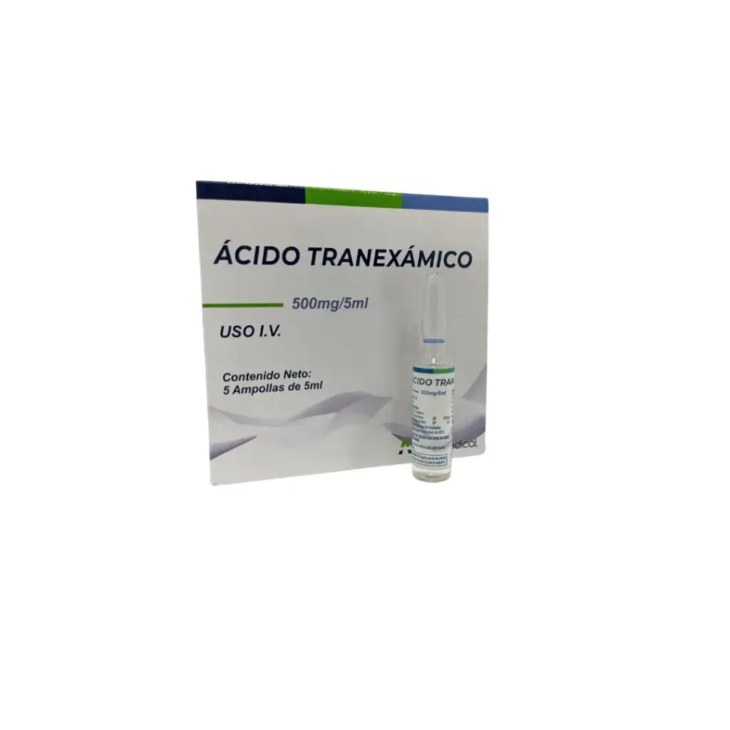 ACIDO TRANEXAMICO, 500 MG / 5 ML, 1, AMP, ADN