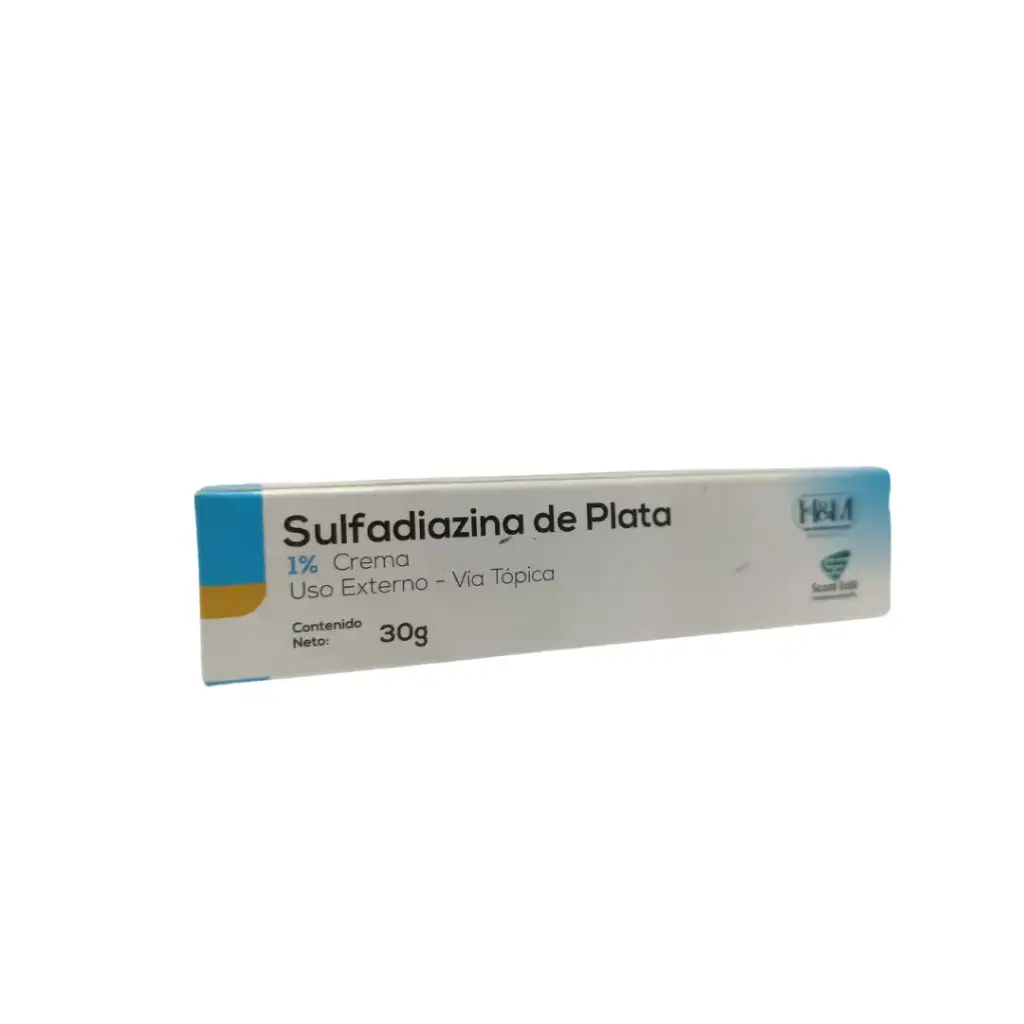 SULFADIAZINA DE PLATA, 1 PORC, 30 GR, CREMA, SCOTT EDIL 