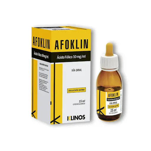 ACIDO FOLICO, 10 MG / ML, 15 ML, SOL ORAL, AFOKLIN 