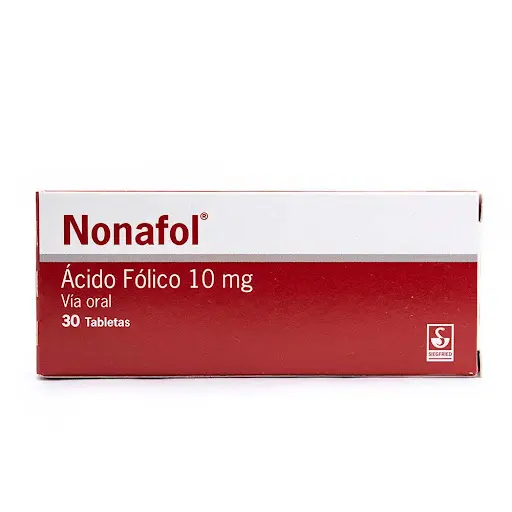 ACIDO FOLICO, 10 MG, 30, TAB, NONAFOL 