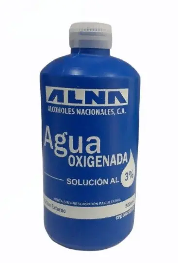 AGUA OXIGENADA, 3 PORC, 500 ML, SOL, ALNA 