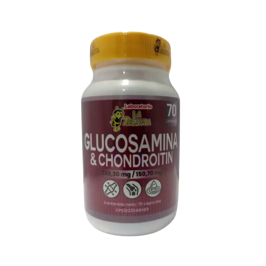 CONDROITINA / GLUCOSAMINA, 249,30 MG / 150,70 MG, 70, CAP, LA ABEJITA 