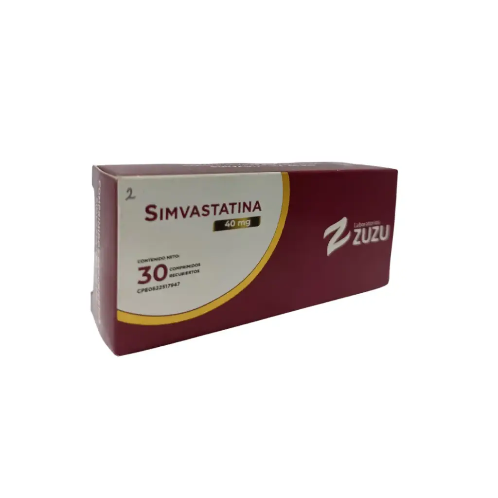 SIMVASTATINA, 40 MG, 30, TAB, ZUZU 
