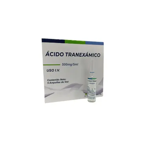 ACIDO TRANEXAMICO, 500 MG / 5 ML, 1, AMP, ADN