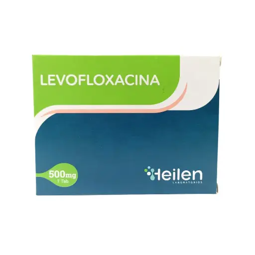 LEVOFLOXACINA, 500 MG, 7, TAB, HEILEN 
