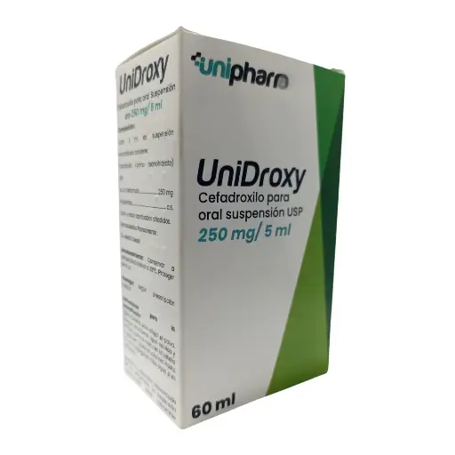 CEFADROXILO, 250 MG / 5 ML, 60 ML, PPS, UNIDROXY 
