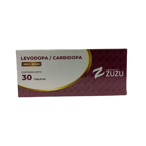 CARBIDOPA / LEVODOPA, 250 MG / 25 MG, 30, TAB, ZUZU 