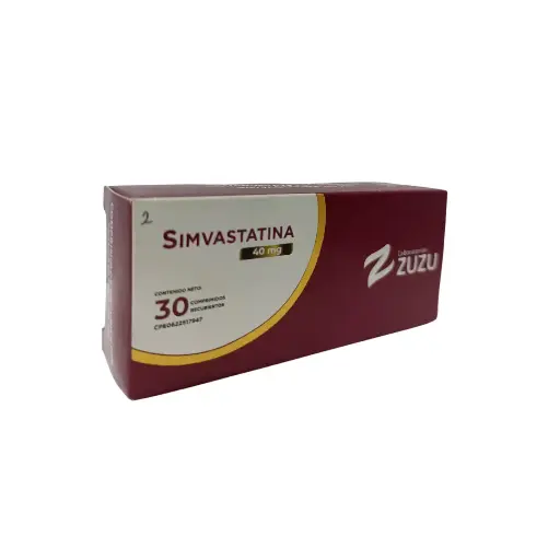SIMVASTATINA, 40 MG, 30, TAB, ZUZU 