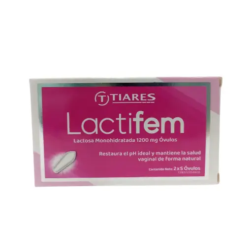 LACTOSA MONOHIDRATADA, 1200 MG, 10, OVULO VAG, LACTIFEM 